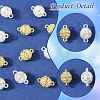 10 Bags Alloy Rhinestone Magnetic Clasps RB-FS0001-08S-3