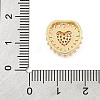 Brass Micro Pave Cubic Zirconia Slide Charms ZIRC-I068-03G-4