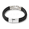 Word Love You Forever Stainless Steel Interlocking Knot Link Bracelet JB753A-3