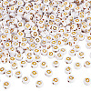 500Pcs Plating Acrylic Beads PACR-TADJ0001-01Q-1