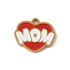 Mother's Day 304 Stainless Steel Enamel Charms STAS-P388-19I-G-1