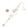 Glass Teardrop Window Hanging Suncatchers HJEW-JM04515-01-3