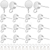 Brass Stud Earring Findings KK-CN0003-42S-1