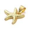 Starfish Rack Plating Brass Charms KK-U027-36G-2