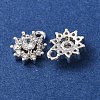 Brass Micro Pave Clear Cubic Zirconia Charms CU-CBAEC99-24S-2