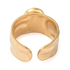 Oval Natural White Jade Finger Rings RJEW-Z057-12G-07-3