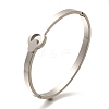 304 Stainless Steel Hinged Bangles for Women BJEW-F474-46P-4