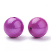 Spray Painted Miracle Acrylic Round Beads MACR-Q154-8mm-012-2