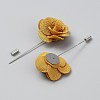 Flower Polyester Brooches JEWB-WH20006-01A-2