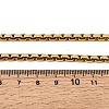 304 Stainless Steel Box Chain Necklaces for Unisex NJEW-K305-02B-G-5