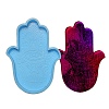 DIY Hamsa Hand with Evil Eye Cup Mat Silicone Molds DIY-E069-01B-1