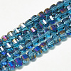 Electroplate Glass Beads Strands EGLA-Q094-A05-1