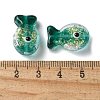 Handmade Foil Lampwork Fish Beads FOIL-Z001-01F-3