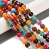 Natural Striped Agate/Banded Agate Beads Strands X-G-Z060-A01-A07-2