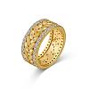 Leaf 925 Sterling Silver Micro Pave Cubic Zirconia Finger Rings for Women RJEW-F180-08G-2