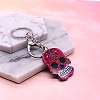 Acrylic Flower Skull Ghost Head Keychain PW-WG713FE-01-1