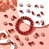 80Pcs Polymer Clay Rhinestone European Large Hole Beads with Silver Color Plated Brass Cores FPDL-LT0001-02A-5
