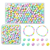 36Pcs 6 Colors Opaque Acrylic Beads MACR-YW0003-24A-2