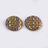 Handmade Straw Woven Cabochons WOVE-S119-03A-01-2