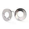 304 Stainless Steel Stud Earring Findings STAS-J032-28-4