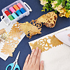 2M Floral Embroidery Iron on/Sew on Polyester Ribbon Patches OCOR-FG0001-75D-3
