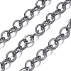 Brass Flat Oval Cable Chains X-CHC025Y-B-2