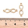 Brass Laser Cut Infinity Connector Charms KK-U028-10G-3