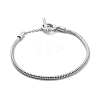 Brass Snake Chain Bracelets for Men Women BJEW-G736-05P-4