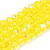 Electroplate Glass Beads Strands LS-EGLA-A034-T8mm-L28-1