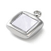 304 Stainless Steel Acrylic Pendants STAS-M091-02D-P-2