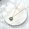 304 Stainless Steel Micro Pave Cubic Zirconia constellation Pendant Necklaces NJEW-R021-01G-09-2