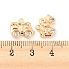 Brass Micro Pave Cubic Zirconia Pendants KK-E090-17G-3