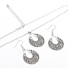 Bohemian Style Alloy Pendant Necklaces & Dangle Earrings Sets WG43411-01-2