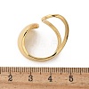 Brass Cuff Rings RJEW-C120-06G-5