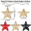 Gorgecraft 48Pcs 3 Colors Iron Pendants IFIN-GF0001-47A-2