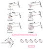 48Pcs 6 Size 304 Stainless Steel Ball Stud Earrings STAS-DC0007-41-5