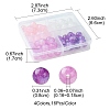64Pcs 4 Colors Round Imitation Cat Eye Resin Beads RESI-FS0001-66B-4