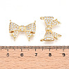Brass Micro Pave Cubic Zirconia Pendants KK-N257-38G-3