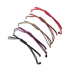Brass Braided Bead Bracelets BJEW-JB12721-4