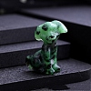 Natural Ruby in Zoisite Carved Dog Statue PW-WG97821-11-1