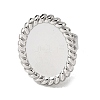 304 Stainless Steel Cuff Ring Components STAS-P403-06P-2