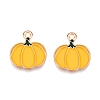 Thanksgiving Day Theme Alloy Enamel Pendants X1-ENAM-T020-35O-1