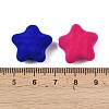 Flocking Opaque Acrylic Beads OACR-G055-02B-3