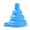 Portable Foldable Silicone Funnel Hopper AJEW-WH0104-40E-1