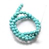 Natural Howlite Round Beads Strands X-TURQ-L017-6mm-01B-3