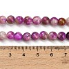 Dyed Natural White JadeImitation Charoite Smooth Round Beads Strands GG-CBA3334-A01-6mm-D-5