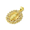 Real 18K Gold Plated Brass Micro Pave Cubic Zirconia Pendants KK-H472-33G-01-2