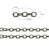 Brass Cable Chains X-CHC024Y-AB-3