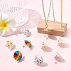 3Pcs 3 Colors Resin Pendants CRES-YW0002-77-5