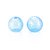 Transparent Handmade Blown Glass Globe Beads X-GLAA-T012-40C-05-2